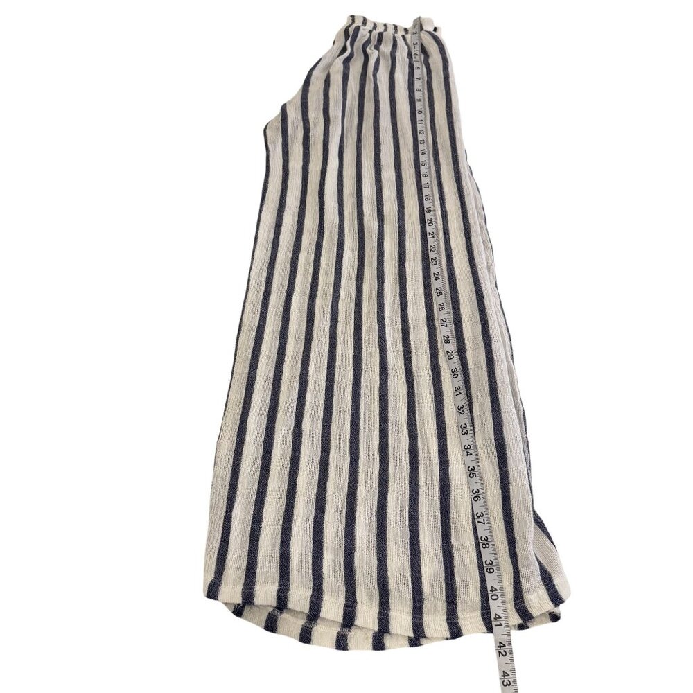 Becca Rebecca Virtue  Getaway Cover-Up Split Stripe Wide Leg Tie Waist Pants S - Picture 5 of 9